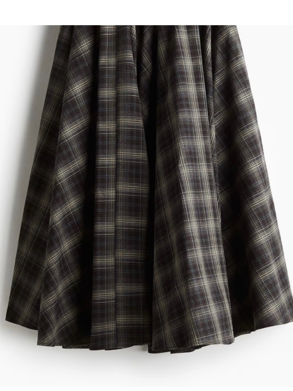 H&M Plaid A-Line Skirt check  plaid  skirt